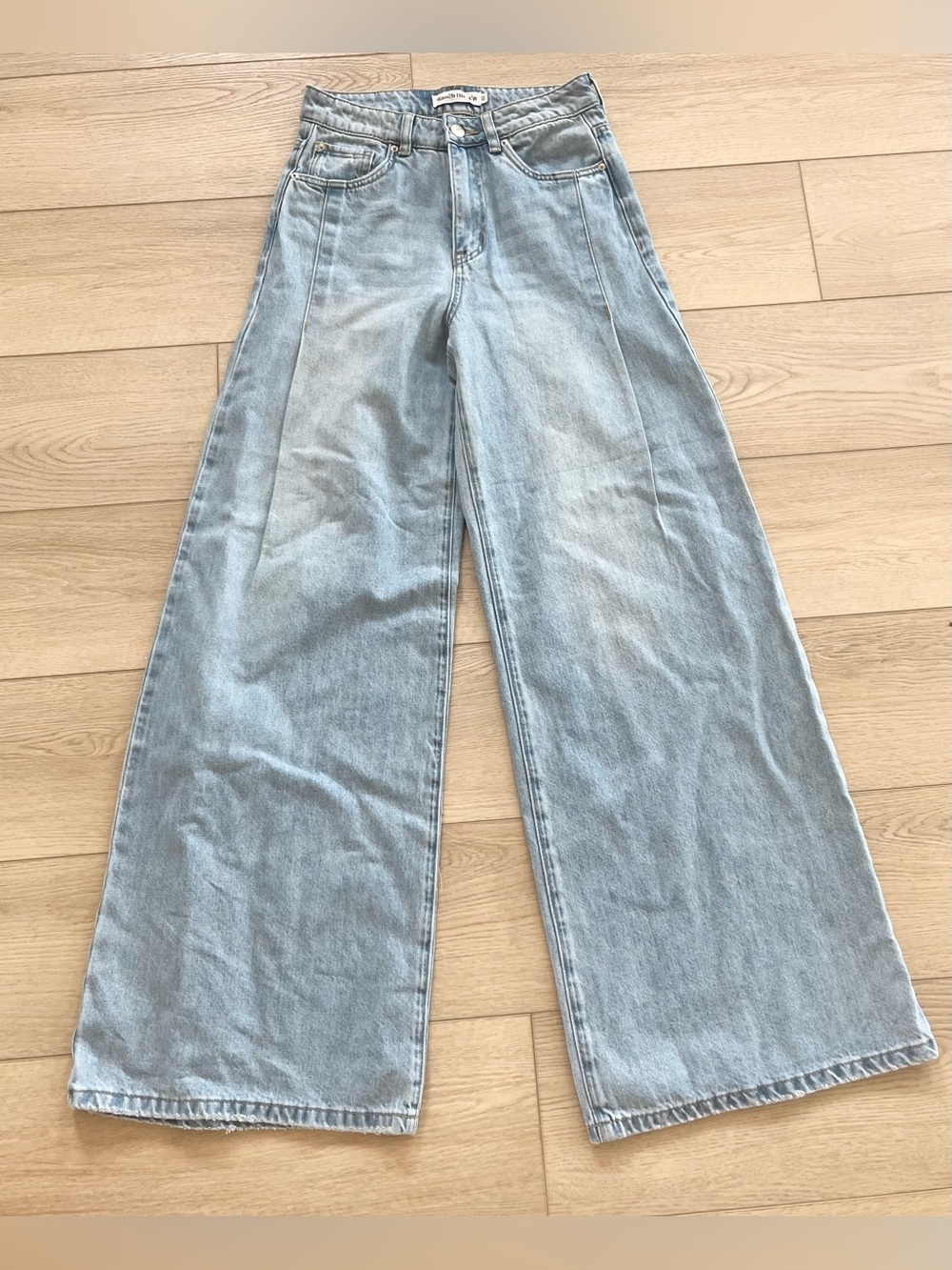 Ranch Dress’n Light Wash Flare Wide Leg Jeans High Rise Women’s Size XS